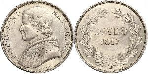 1 Scudo Papal States (752-1870)  Pope Pius IX (1792- 1878)