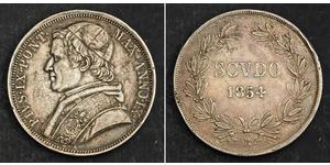 1 Scudo États pontificaux (752-1870)  Pie IX (1792- 1878)