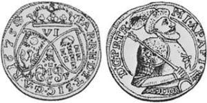 1 Sechser Principality of Transylvania (1571-1711) Plata 