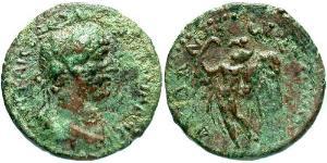 1 Semissis Imperio romano (27BC-395) Bronce Adriano  (76 - 138) 