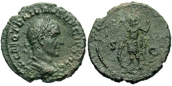 1 Semissis Empire romain (27BC-395) Bronze Trajan Dèce (201-251)