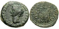 1 Semissis Roman Empire (27BC-395) Bronze Tiberius Claudius Nero (42 BC-37)