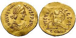 1 Semissis Byzantine Empire (330-1453) Gold Justinian I (482-565)