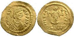 1 Semissis Byzantine Empire (330-1453) Gold Maurice Tiberius (539-602)