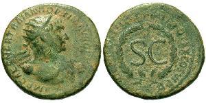 1 Semissis Impero romano (27BC-395) Oricalco Traiano (53-117)