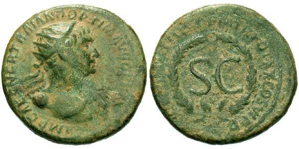 1 Semissis Impero romano (27BC-395) Oricalco Traiano (53-117)