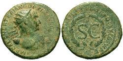 1 Semissis Roman Empire (27BC-395) Orichalcum Trajan (53-117)