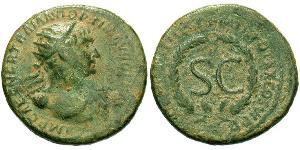 1 Semissis Roman Empire (27BC-395) Orichalcum Trajan (53-117)