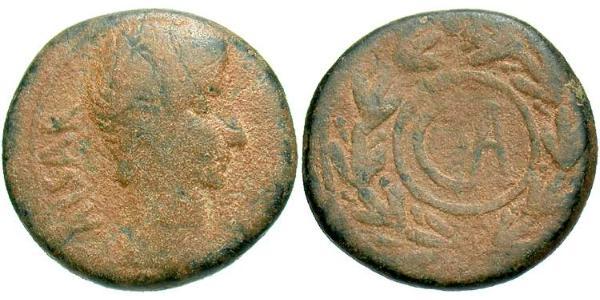 1 Semissis 羅馬帝國 青铜 Augustus (63BC- 14) 