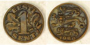 1 Sent Estonia (Republic)  