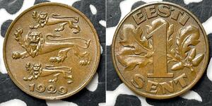 1 Sent Estonia (Republic)  