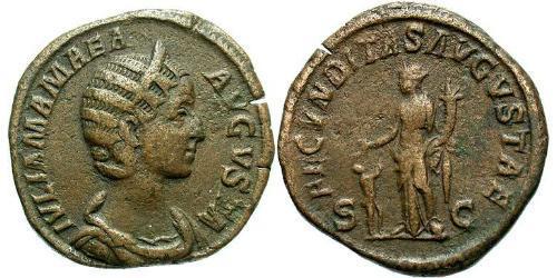 1 Sesterce Empire romain (27BC-395) Bronze Julia Avita Mamaea (180-235)