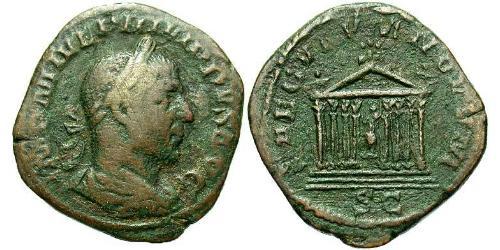 1 Sestercio Imperio romano (27BC-395) Bronce Felipe I (204-249)