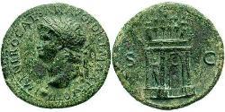 1 Sestertius Roman Empire (27BC-395) Orichalcum Nero  (37- 68)