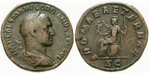 1 Sestertius 羅馬帝國 Orichalcum 戈爾迪安二世