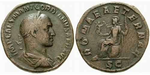 1 Sestertius 羅馬帝國 Orichalcum 戈爾迪安二世