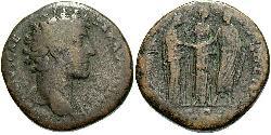 1 Sestertius 羅馬帝國 青铜 Marcus Aurelius (121-180)