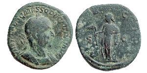 1 Sestertius 羅馬帝國 青铜 Trajan Decius (201-251)
