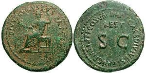 1 Sestertius 羅馬帝國 青铜 Titus (39-81)