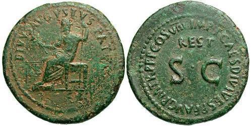 1 Sestertius 羅馬帝國 青铜 Titus (39-81)