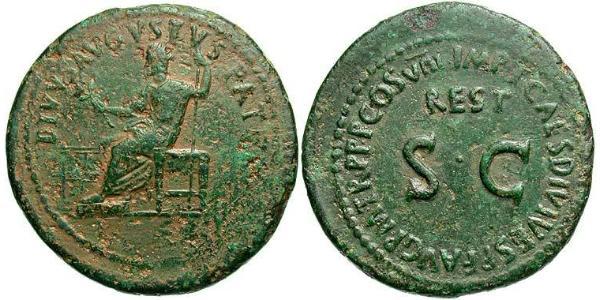 1 Sestertius 羅馬帝國 青铜 Titus (39-81)