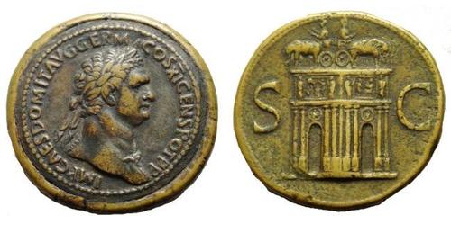 1 Sesterz Römische Kaiserzeit (27BC-395) Bronze Domitian  (51-96)