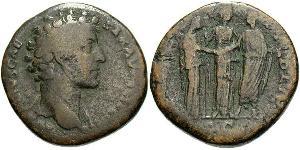 1 Sesterzio Impero romano (27BC-395) Bronzo Marco Aurelio (121-180)