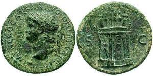 1 Sesterzio Impero romano (27BC-395) Oricalco Nerone (37- 68)