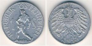 1 Shilling Allied-occupied Austria (1945-1955) Aluminium 