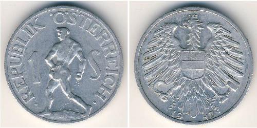 1 Shilling Allied-occupied Austria (1945-1955) Aluminium 