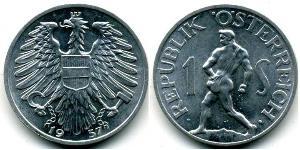 1 Shilling Besetztes Nachkriegsösterreich Aluminium 