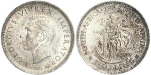 1 Shilling Afrique du Sud Argent George VI (1895-1952)