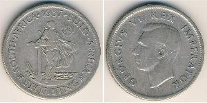 1 Shilling Afrique du Sud Argent George VI (1895-1952)