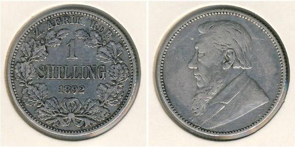 1 Shilling Afrique du Sud Argent Paul Kruger (1825 - 1904)