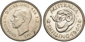 1 Shilling Australie (1939 - ) Argent George VI (1895-1952)