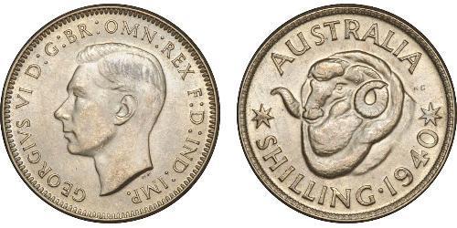 1 Shilling Australie (1939 - ) Argent George VI (1895-1952)