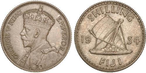 1 Shilling Empire britannique (1497 - 1949) / Fidji Argent George V (1865-1936)