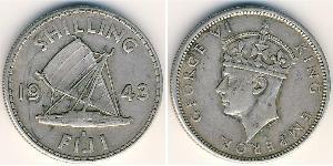 1 Shilling Fidji Argent George VI (1895-1952)