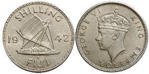 1 Shilling Fidji Argent George VI (1895-1952)