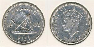 1 Shilling Fidji Argent George VI (1895-1952)