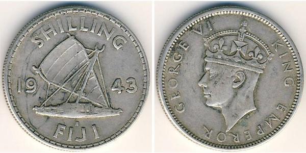 1 Shilling Fidji Argent George VI (1895-1952)