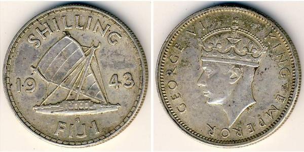 1 Shilling Fidji Argent George VI (1895-1952)