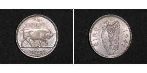 1 Shilling Irlande (1922 - ) Argent 