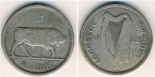 1 Shilling Irlande (1922 - ) Argent 