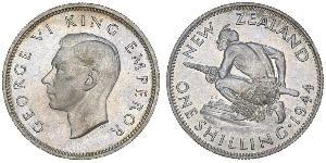 1 Shilling Nouvelle-Zélande Argent George VI (1895-1952)