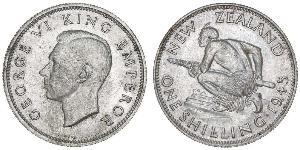 1 Shilling Nouvelle-Zélande Argent George VI (1895-1952)