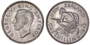 1 Shilling Nouvelle-Zélande Argent George VI (1895-1952)