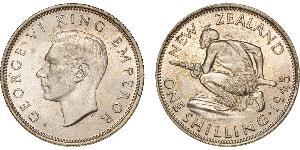 1 Shilling Nouvelle-Zélande Argent George VI (1895-1952)