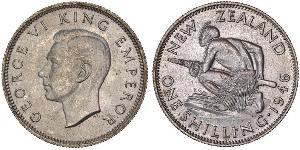 1 Shilling Nouvelle-Zélande Argent George VI (1895-1952)