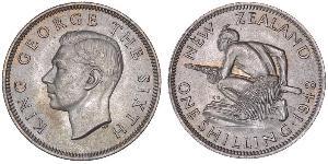 1 Shilling Nouvelle-Zélande Argent George VI (1895-1952)